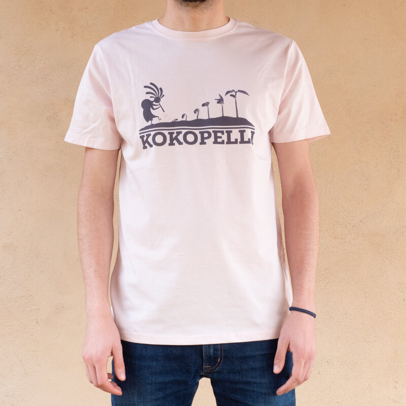 T-Shirts adultes - T-shirt mixte Kokopelli rose clair rose clair, taille L