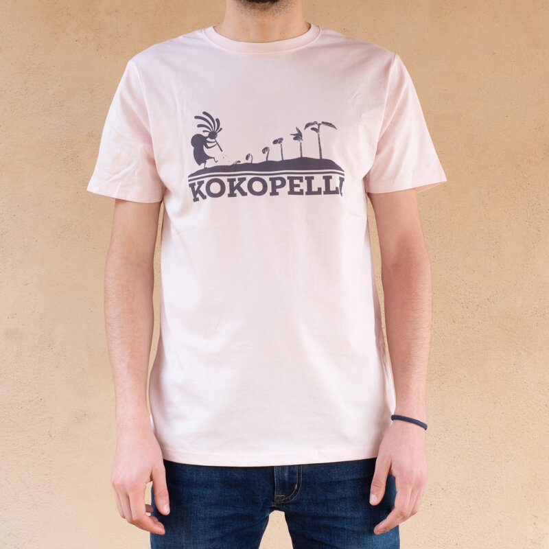 T-Shirts adultes - T-shirt mixte Kokopelli rose clair rose clair, taille M