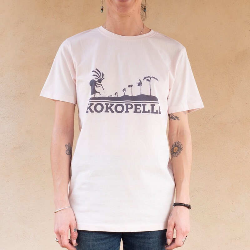 T-Shirts adultes - T-shirt mixte Kokopelli rose clair rose clair, taille S