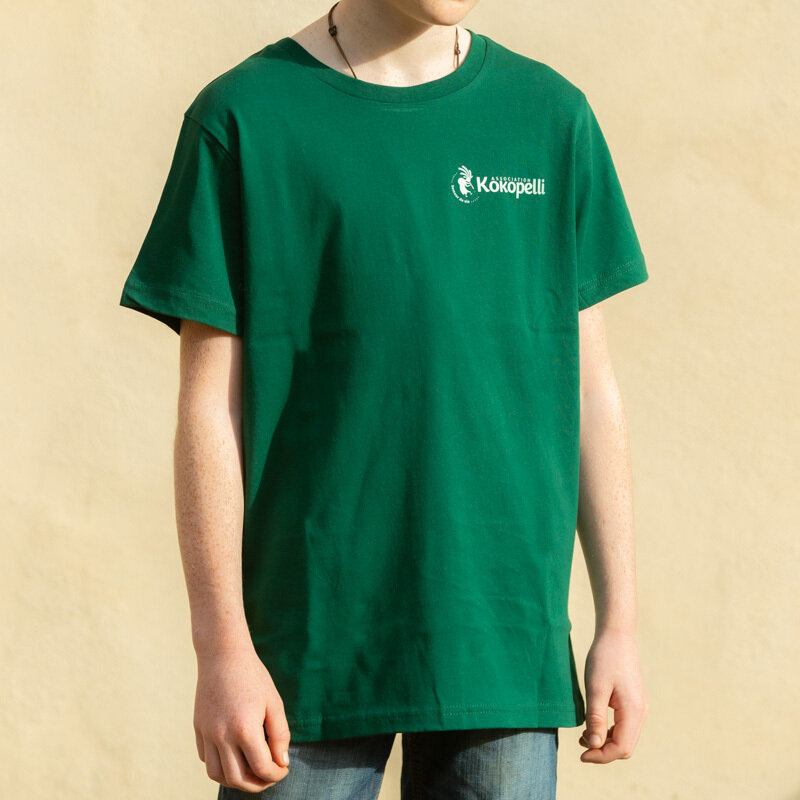 Vêtements enfants - T-Shirt enfant vert bouteille vert bouteille, taille 7 - 8 ans