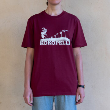 T-Shirt mixte Evolution Burgundy