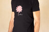 T-Shirts adultes - T-shirt mixte noir Monochrome Dahlia noir, taille XXL