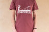 T-Shirts adultes - T-shirt Kokopelli mixte stone wash bordeaux stone wash bordeaux, taille XL