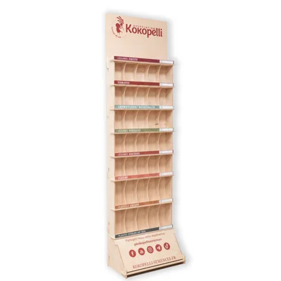 Présentoir mural en bois