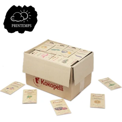 Assortiment de printemps de 16 variétés pour le présentoir de comptoir en bois