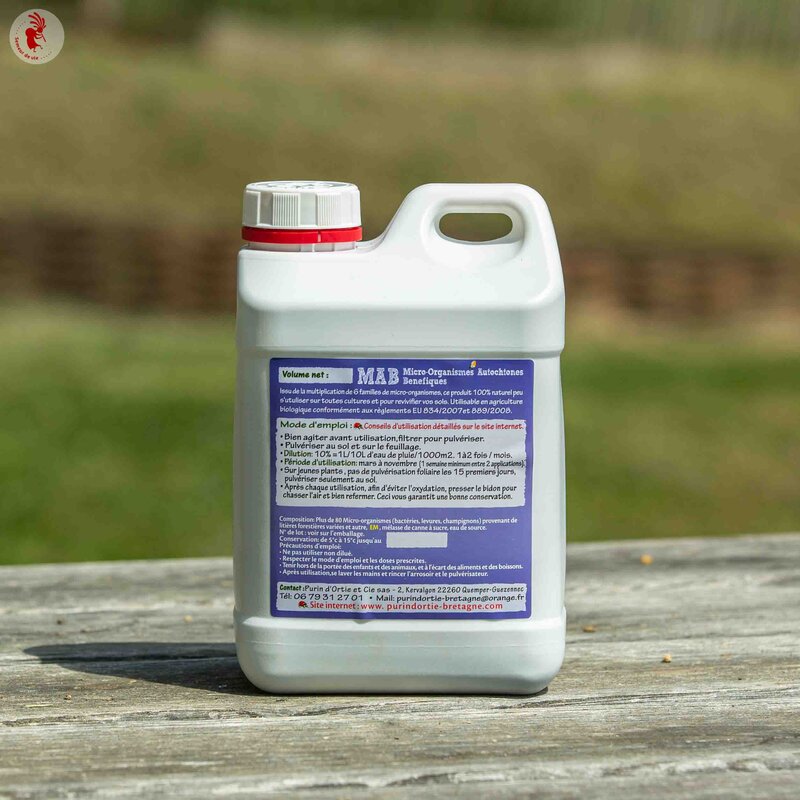 Dépolluer & améliorer les sols - Micro-Organismes Autochtones Bénéfiques 2,3 L
