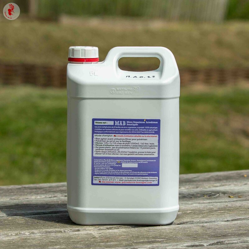 Dépolluer & améliorer les sols - Micro-Organismes Autochtones Bénéfiques 5,6 L