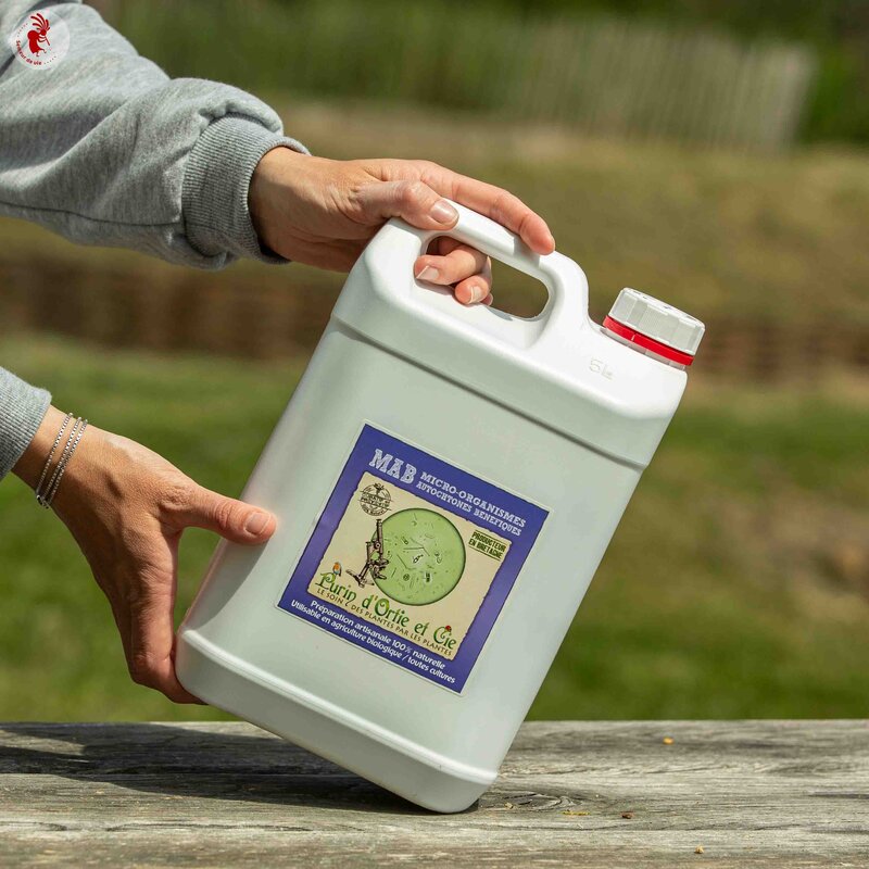 Dépolluer & améliorer les sols - Micro-Organismes Autochtones Bénéfiques 5,6 L