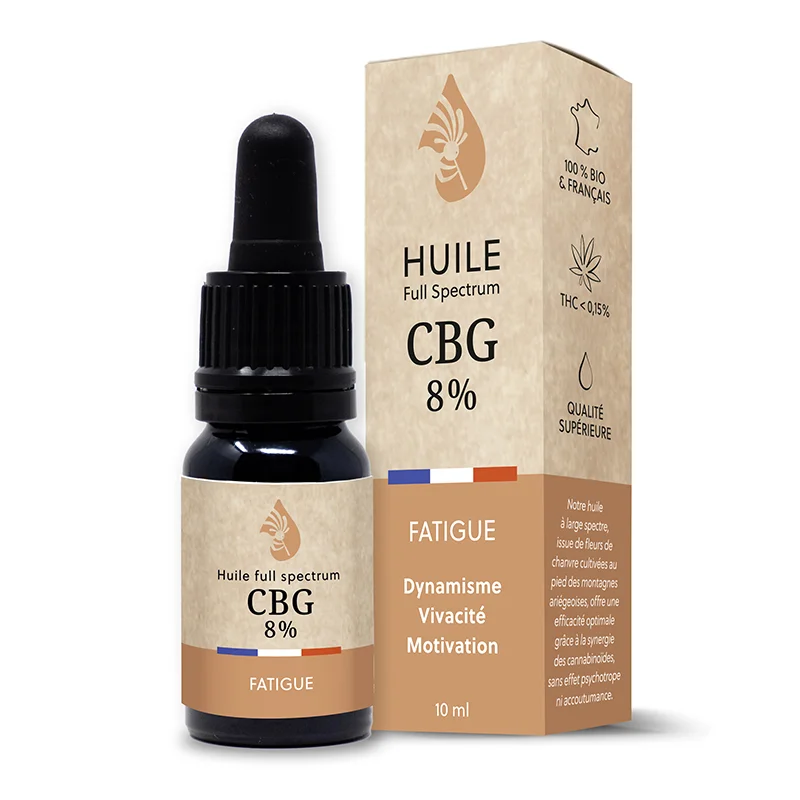 Huiles de CBD & CBG - Huile CBG 8% bio 10 ml
