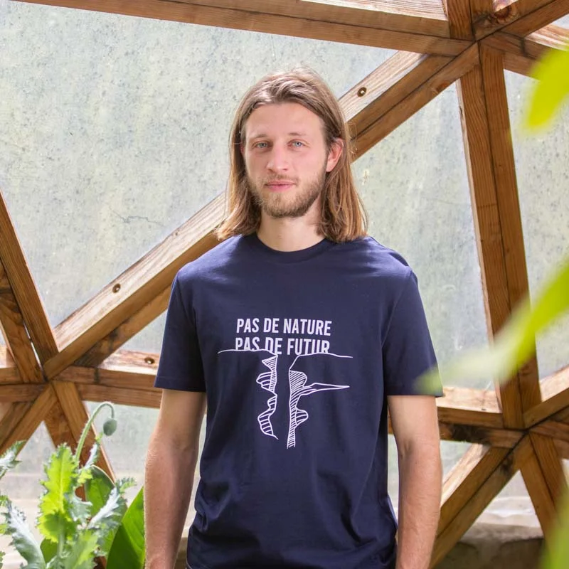 Adult T-Shirts - Mixed Militant "No Nature" T-shirt navy blue T-shirt Militant mixed "No nature" navy blue size XXL