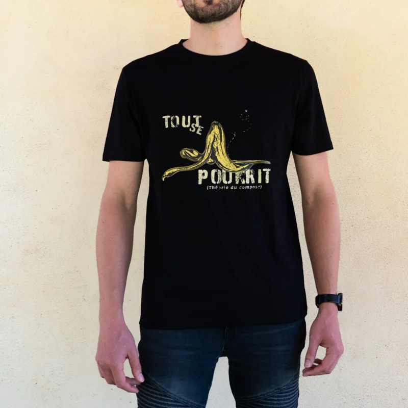 T-Shirts adultes - T-Shirt mixte - Tout se pourrit noir T-Shirt mixte - Tout se pourrit noir XXL