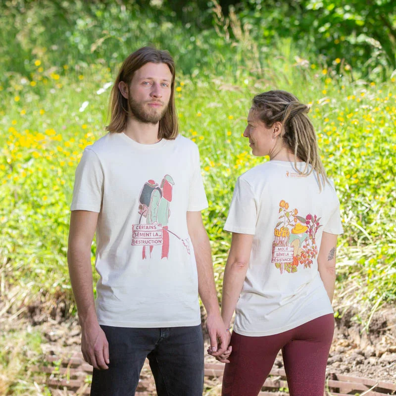 T-Shirts adultes - T-Shirt Militant mixte « Je sème la résistance » «Je sème la résitance», taille L