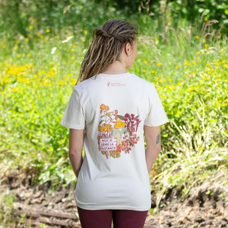 T-Shirts adultes - T-Shirt Militant mixte « Je sème la résistance » «Je sème la résitance», taille M