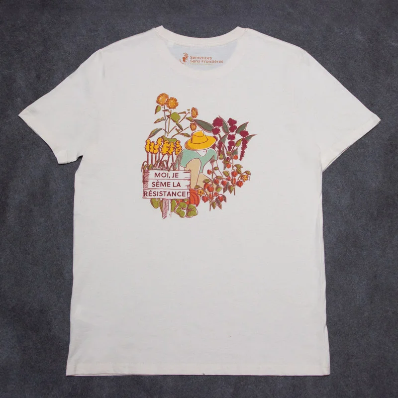 T-Shirts adultes - T-Shirt Militant mixte « Je sème la résistance » «Je sème la résitance», taille M