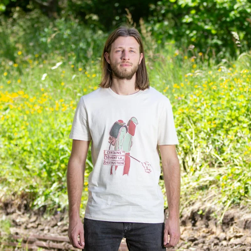 T-Shirts adultes - T-Shirt Militant mixte « Je sème la résistance » «Je sème la résitance», taille S