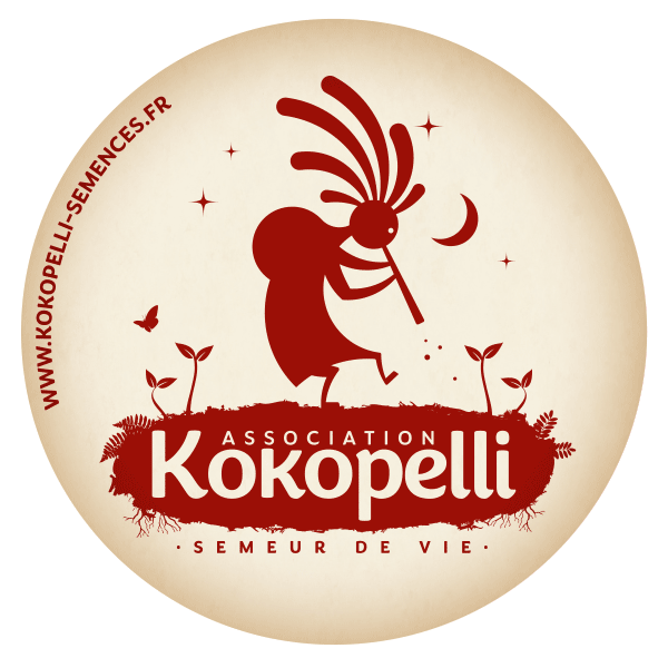 Autocollants - Nouvel autocollant Rond Logo Kokopelli