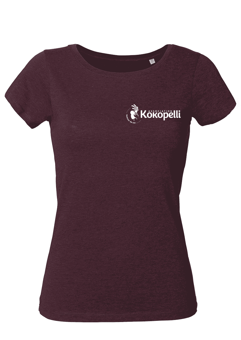 Vêtements - T-Shirt femme violet foncé, taille M
